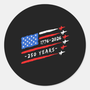 250 Jaar Amerikaans 1776 2026 250e Amerikaanse Ver Ronde Sticker