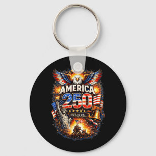 250 Jaar Amerikaans 1776 2026 250e Amerikaanse Ver Sleutelhanger