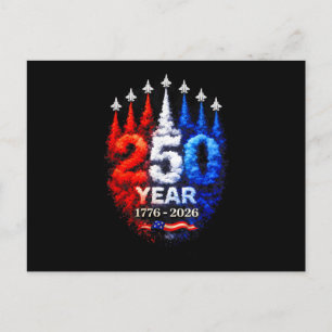 250 Jaar Amerikaans 1776 2026 250e USA Patriottisc Briefkaart