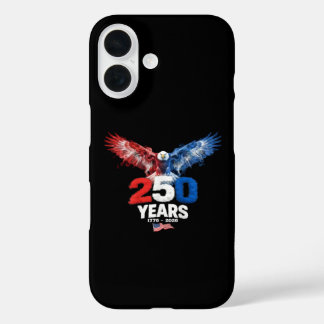 250 Jaar Amerikaans 1776 2026 250e USA Patriottisc iPhone 16 Hoesje