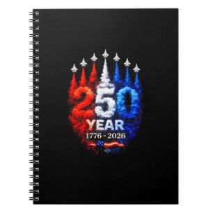 250 Jaar Amerikaans 1776 2026 250e USA Patriottisc Notitieboek