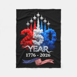 250 Jaar Amerikaans 1776 2026 250e Verjaardag 4 Fleece Deken