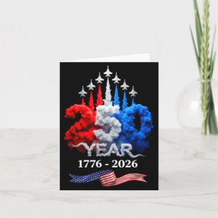 250 Jaar Amerikaans 1776 2026 250e verjaardag 4e Kaart