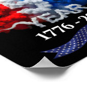250 Jaar Amerikaans 1776 2026 250e Verjaardag 4e Poster (Hoek)