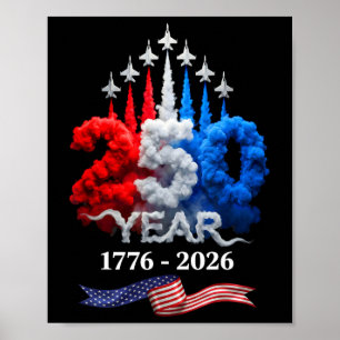 250 Jaar Amerikaans 1776 2026 250e Verjaardag 4e Poster