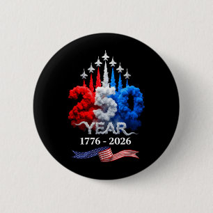 250 Jaar Amerikaans 1776 2026 250e Verjaardag 4e Ronde Button 5,7 Cm