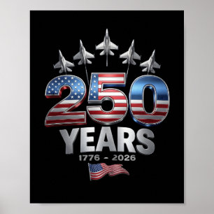 250 Jaar Amerikaans 1776 2026 250ste Amerikaanse P Poster