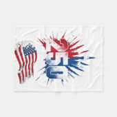 250 Jaar Amerikaans 1776 2026 4 juli 250e VS Fleece Deken (Voorkant (Horizontaal))