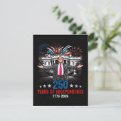 250 Jaar Amerikaans 1776 2026 Kaart (Staand voorkant)