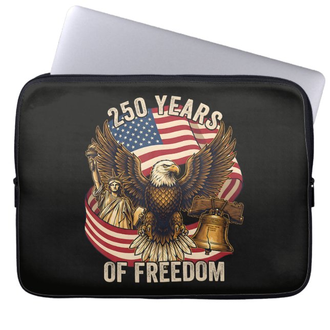 250 Jaar Amerikaans 1776-2026 Laptop Sleeve (Voorkant)