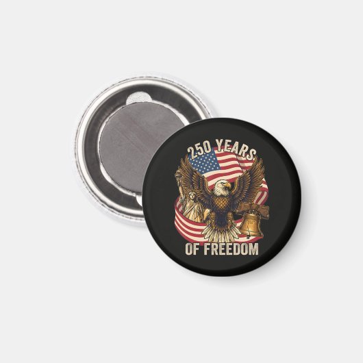 250 Jaar Amerikaans 1776-2026 Magneet (Voorkant / Achterkant)