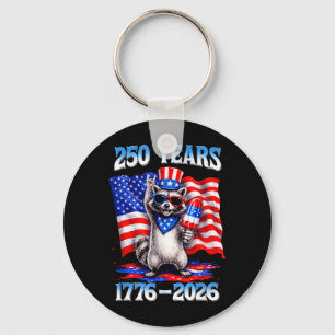 250 Jaar Amerikaans 1776 2026 Patriottische Wasbee Sleutelhanger