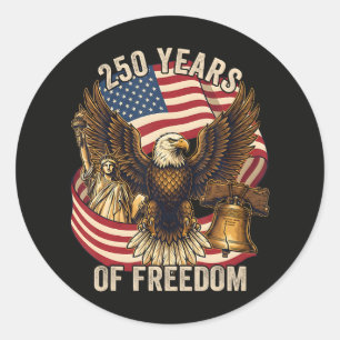 250 Jaar Amerikaans 1776-2026 Ronde Sticker