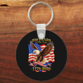 250 Jaar Amerikaans 1776 2026 Sleutelhanger (Voorkant)