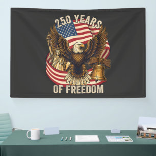 250 Jaar Amerikaans 1776-2026 Spandoek