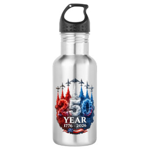 250 Jaar Amerikaans 250e Amerika Patriottisch 4 ju Waterfles