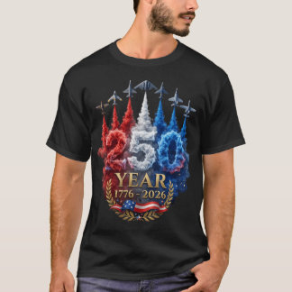 250 Jaar Amerikaans 250e Amerika Patriottisch 4e J T-shirt