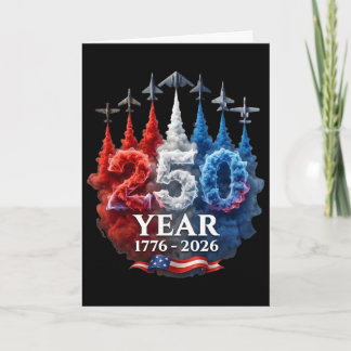 250 Jaar Amerikaans 250e Amerikaans Patriottisch 4 Kaart