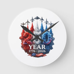250 jaar amerikaans 250e usa patriottisch 4 juli a ronde klok