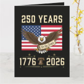 250 Jaar Amerikaans Erfgoed 1776 2026 Kaart (Gele Bloem)