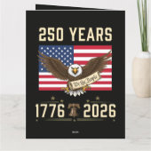 250 Jaar Amerikaans Erfgoed 1776 2026 Kaart (Achterkant)