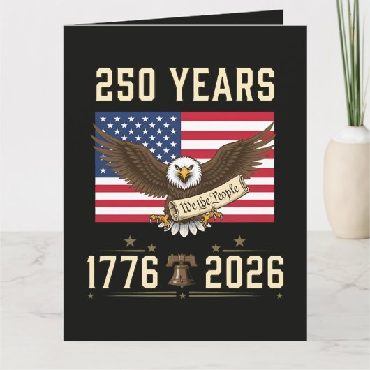 250 Jaar Amerikaans Erfgoed 1776 2026 Kaart (Voorkant)