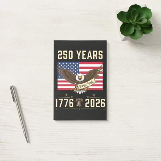 250 Jaar Amerikaans Erfgoed 1776 2026 Post-it® Notes (Kantoor)