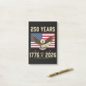 250 Jaar Amerikaans Erfgoed 1776 2026 Post-it® Notes (Op bureau)