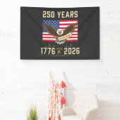 250 Jaar Amerikaans Erfgoed 1776 2026 Spandoek (Insitu)