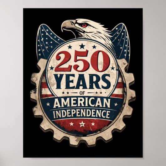 250 jaar Amerikaans Jubileum - 250ste onafhankelij Poster (Voorkant)