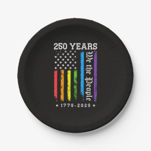 250 Jaar Amerikaanse 250e Verjaardag US LGBT Pr Papieren Bordje