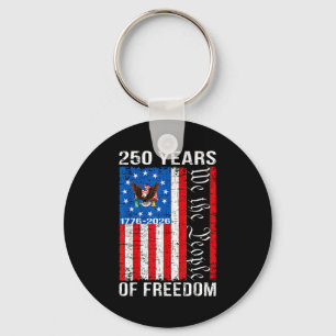 250 jaar Amerikaanse jubileum 250e vlag VS 4e Sleutelhanger