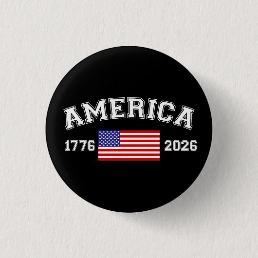 250 jaar Amerikaanse onafhankelijkheid 1776 2026 Ronde Button 3,2 Cm (Voorkant)