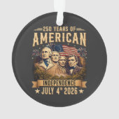 250 Jaar Amerikaanse Onafhankelijkheid Ornament (achterkant)
