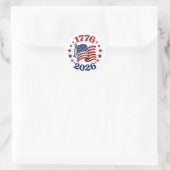 250 Jaar Amerikaanse Onafhankelijkheid Patriottisc Ronde Sticker (Tas)