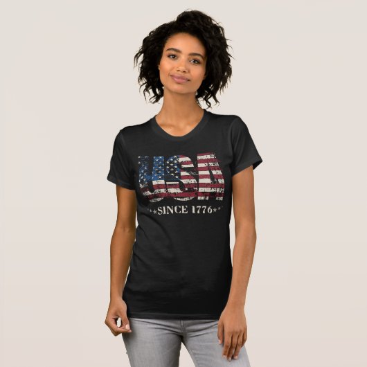 250 jaar Amerikaanse onafhankelijkheid  T-shirt (Voorkant volledig)