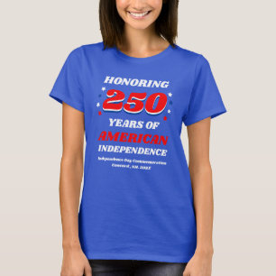 250 jaar Amerikaanse onafhankelijkheid vieren T-shirt