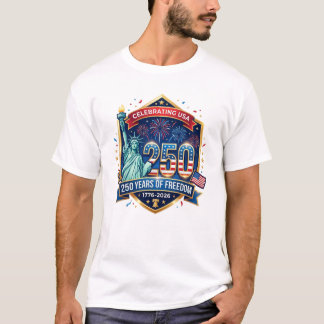 250 jaar Amerikaanse Onafhankelijkheidsdag T-shirt