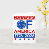 250 jaar Amerikaanse revolutie Semiquincentenni Kaart (Gele Bloem)