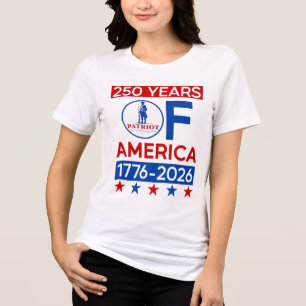 250 jaar Amerikaanse revolutie Semiquincentenni Tri-Blend Shirt
