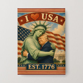 250 Jaar Amerikaanse Trots Liefde VS Button