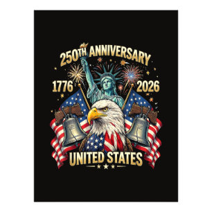 250 Jaar Amerikaanse Viering 1776-2026 USA Vlag Foto Afdruk