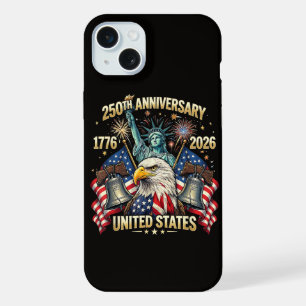 250 Jaar Amerikaanse Viering 1776-2026 USA Vlag iPhone 15 Plus Case