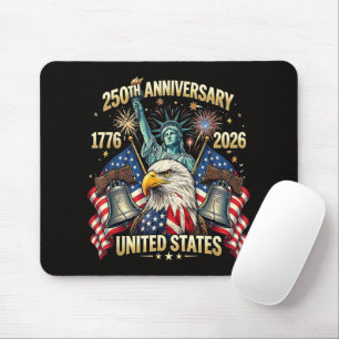 250 Jaar Amerikaanse Viering 1776-2026 USA Vlag Muismat
