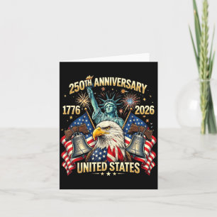 250 Jaar Amerikaanse Viering 1776-2026 Vlag van de Kaart