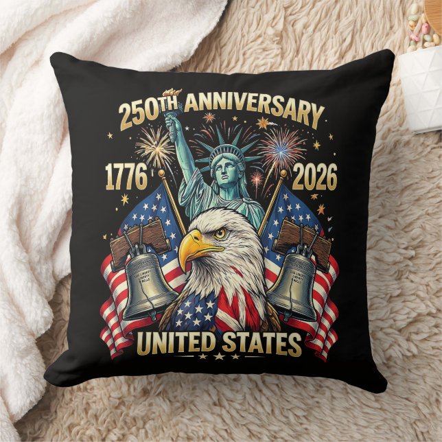 250 Jaar Amerikaanse Viering 1776-2026 Vlag van de Kussen (Deken)