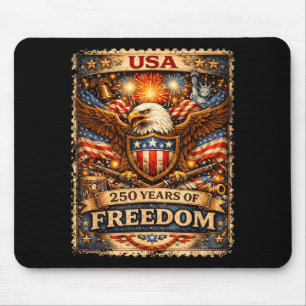 250 Jaar Amerikaanse Viering 1776-2026 Vlag van de Muismat