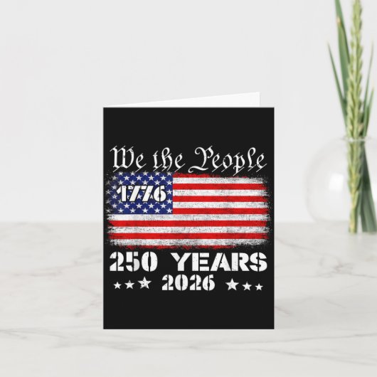 250 Jaar Amerikaanse Viering 250e 4 juli Kaart (Voorkant)