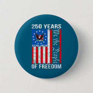 250 jaar Amerikaanse viering 250e usa us vlag 4 Ronde Button 5,7 Cm