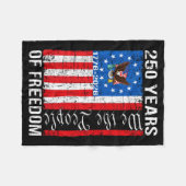 250 jaar Amerikaanse viering 250e usa vlag 4e Fleece Deken (Voorkant (Horizontaal))